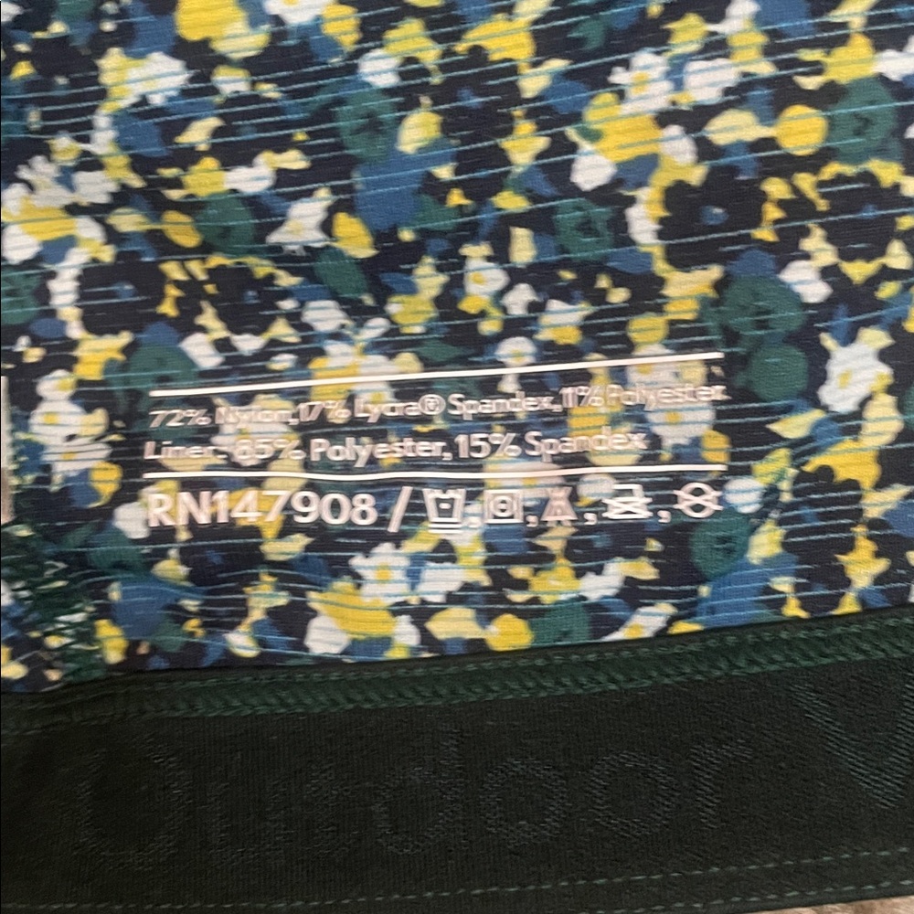 Outdoor Voices Floral Print Racerback Crop Top - Picture 3 of 4